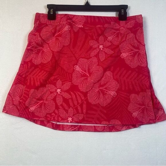 Rip Skirt Hawaii Pink Floral Hibiscus Design Wrap Skirt Size Medium - Picture 1 of 11